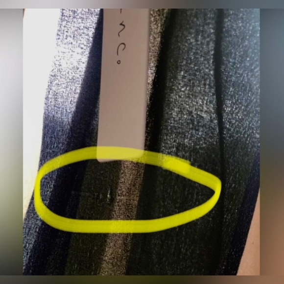 VICI stripe plunging neckline, pocketed halter jumpsuit by Ark. NEW Re $75 L ** - Picture 5 of 9